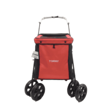 Tommy Evcil Hayvan Arabası Gri Kırmızı 102*62*105c Max 40kg