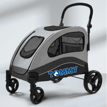 Tommy Evcil Hayvan Arabası Gri 90*73*108cm Max 60kg