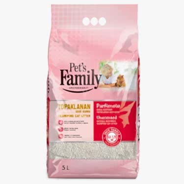 Pets Famıly Naturel İnce Bentonit Kedi Kumu 5lt