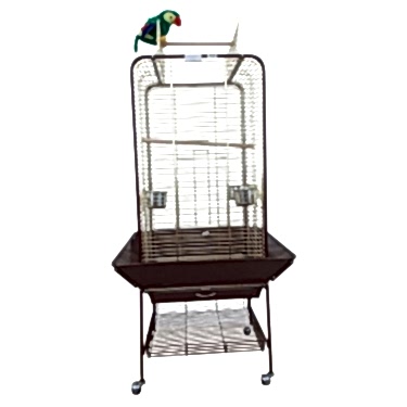 Dayang Papağan Eğitim Kafesi Ayaklı Gold 59x59x152