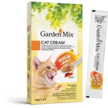 Garden Mıx Kedi Kreması Ördek+malt 15gr*5
