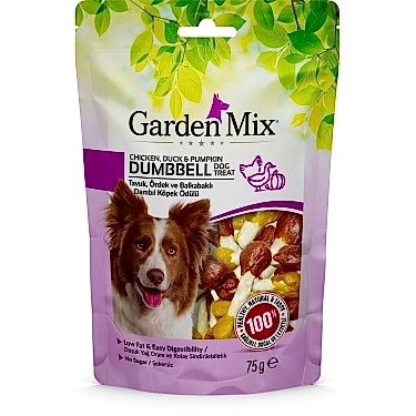 Garden Mix Tavuk Ördek Ve Balkabaklı Dambıl Köpek Ödülü 75 Gr
