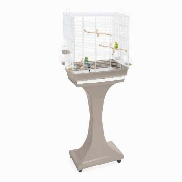 Imac Camılla Ayaklı Kuş Kafesi Bej/beyaz 50x30x56/127cm