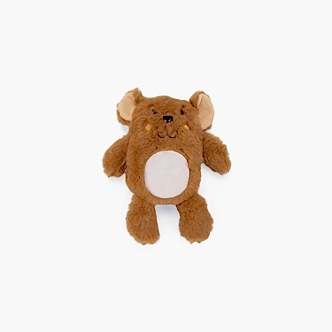 Karlıe Ayı Figürlü Peluş Evcil Hayvan Oyuncağı Gri