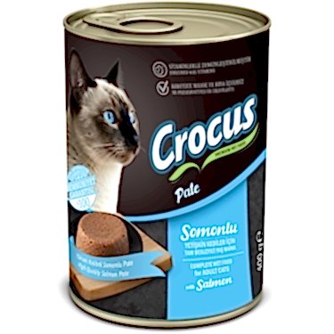 Crocus Yetişkin Kedi Somonlu Pate Yaş Mama 400g