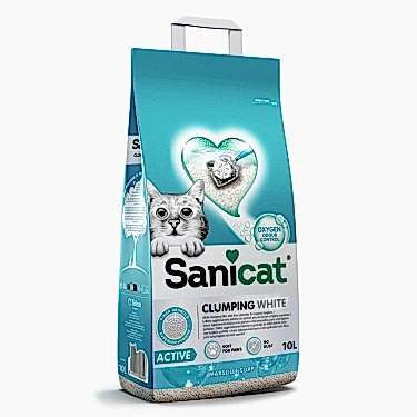 Sanicat Clumping White Active Marsilya Sabunlu Kedi Kumu 10l