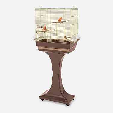 Imac Camılla Ayaklı Kuş Kafesi Kahve/gold 50x30x56/127cm