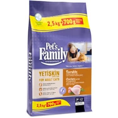 Pets Family Tavuklu Yetişkin Kedi Maması 2500+700g