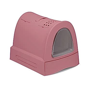 Imac Zuma Torbalı Kapalı Kedi Tuvaleti Pembe 56x40x42,5cm