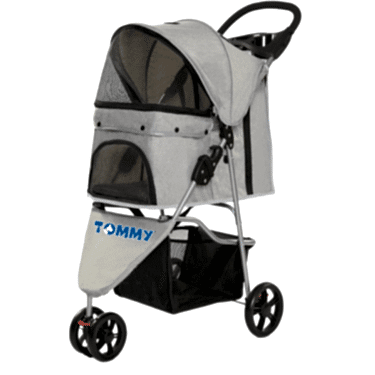 Tommy Evcil Hayvan Arabası Gri 81*45.5*101cm Max 15kg