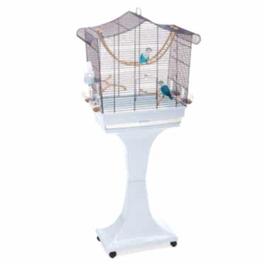 Imac Sofıa Ayaklı Kuş Kafesi Morcivert 62,5x33x61/132cm