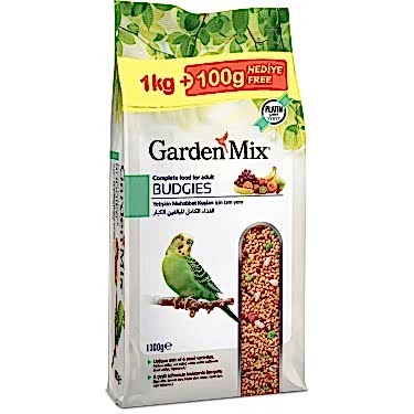 Gardenmix Platin Meyveli Muhabbet Kuş Yemi 1.1 Kg