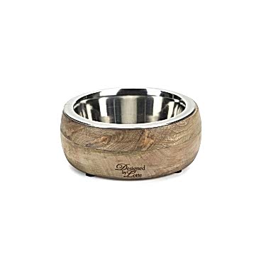 Karlıe Ahşap+çelik Mama/su Kabı 21cm