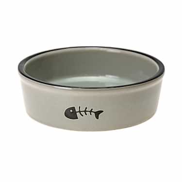 Karlıe Seramik Kedi Mama Kabı Gri 200 Ml