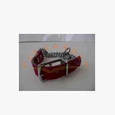 Percell Deri Saplı Üç Sıra Boyun Tasma