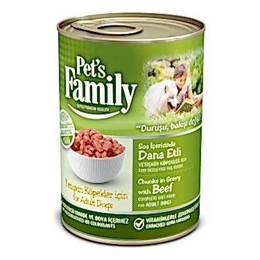 Pets Famıly Dana Etli Köpek Konservesi 400g