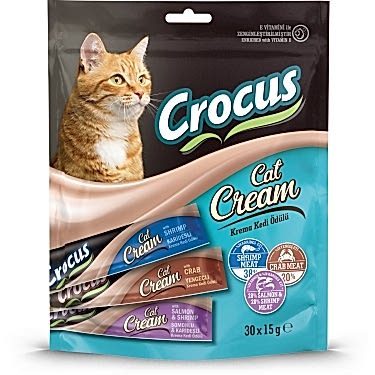 Crocus Çoklu Somon Karides & Karides & Yengeç Kedi Ödülü 30x15gr