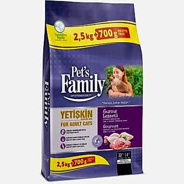 Pets Family Gurme Yetişkin Kedi Maması 2500+700 G