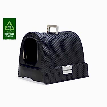 Karlıe Plastik Kedi Tuvaleti Antrasit 51x38,5x39